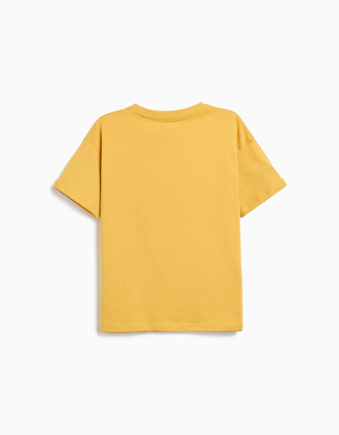 T-shirt Print, Menino, Amarelo Escuro
