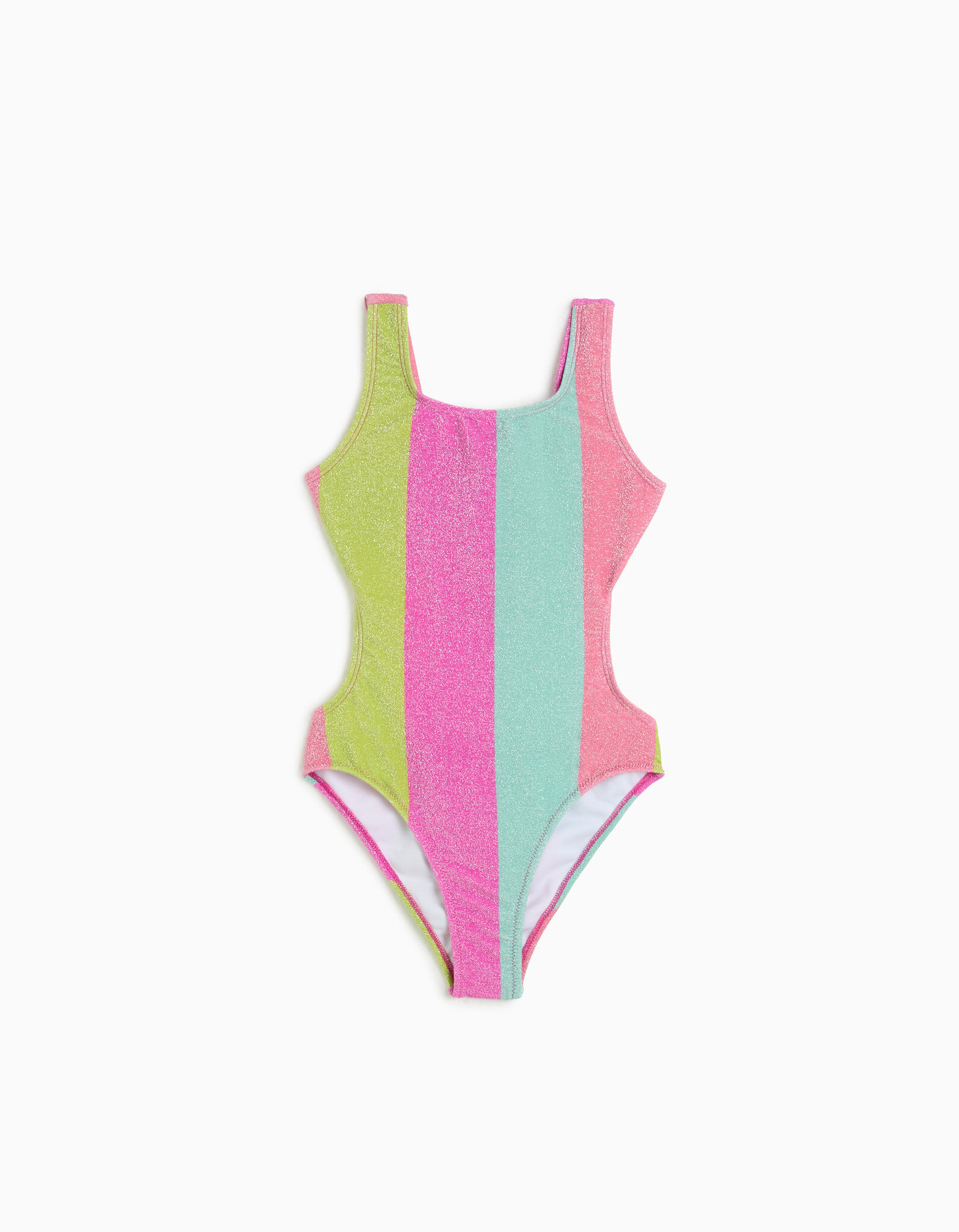 Comprar Online Fato de Banho Brilhante, Menina, Verde Claro