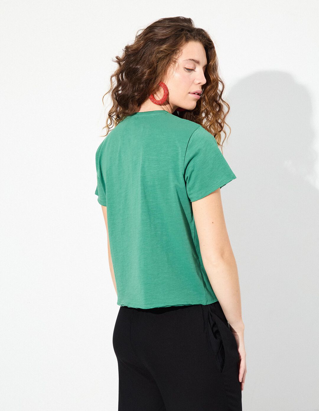 T-shirt, Mulher, Verde