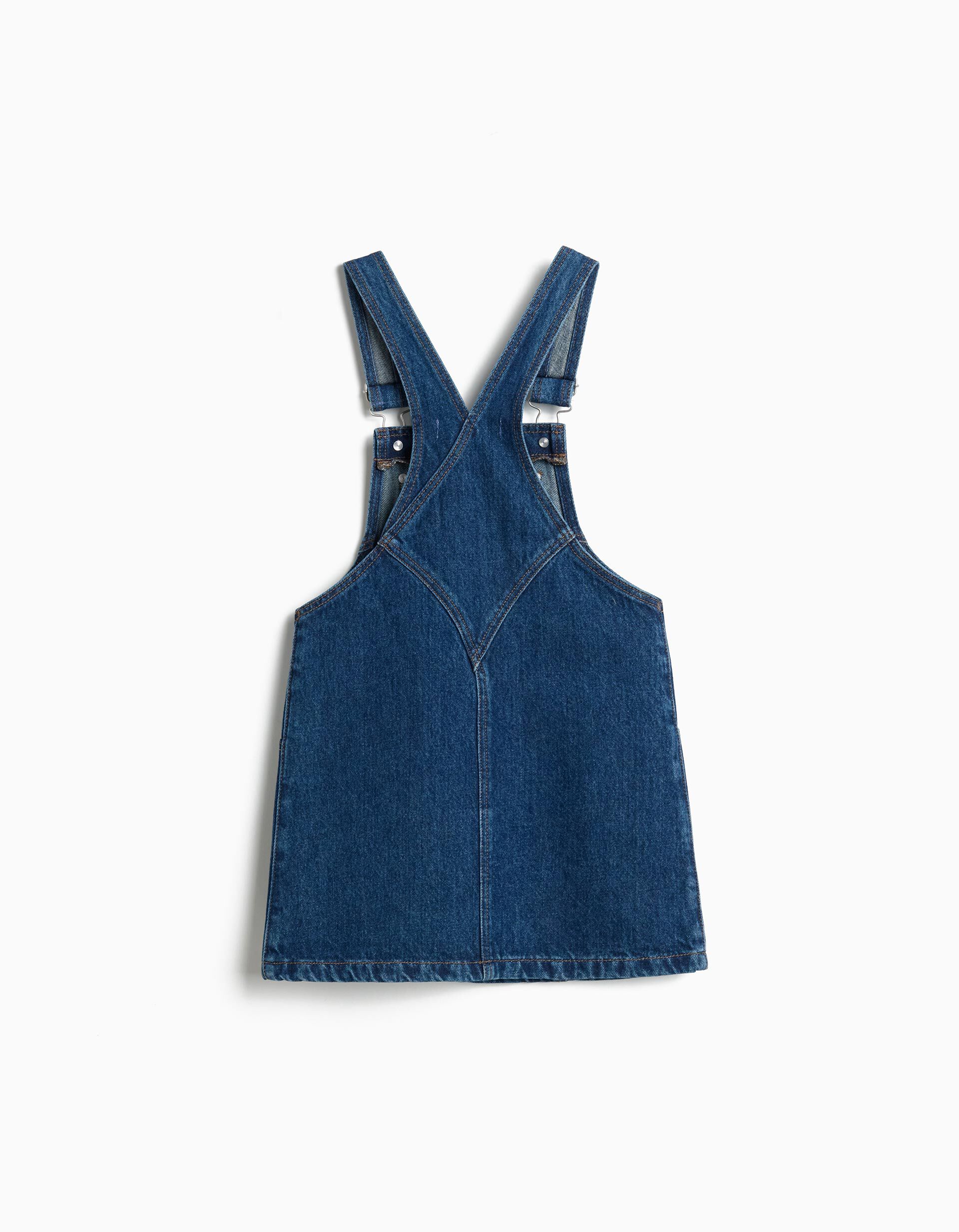 Comprar Online Saia Jardineira, Menina, Azul 