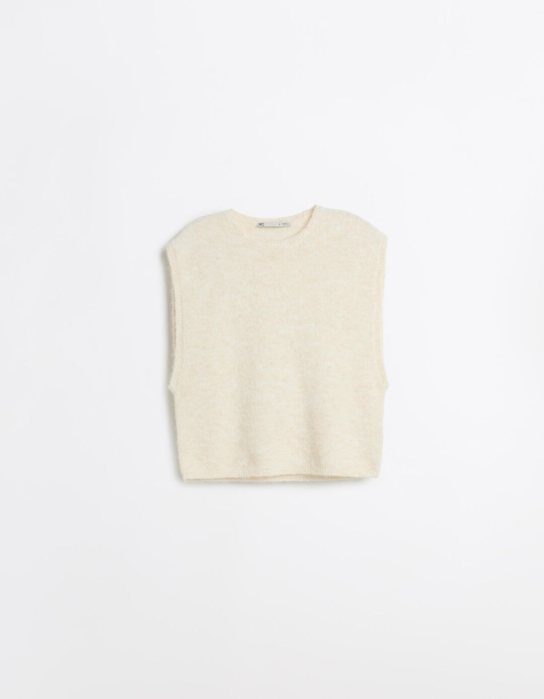 Colete com L&atilde;, Mulher, Bege