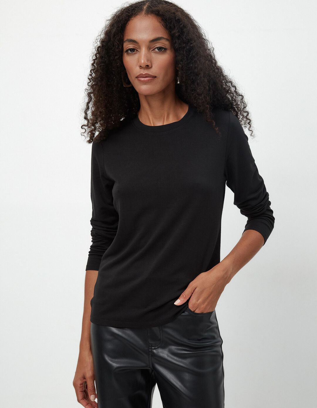 Camisola Interior Térmica, Mulher, Preto