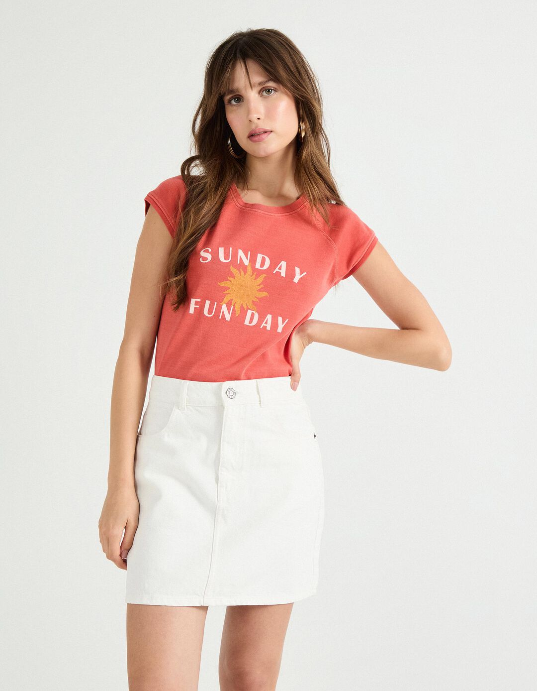T-shirt Print, Mulher, Rosa