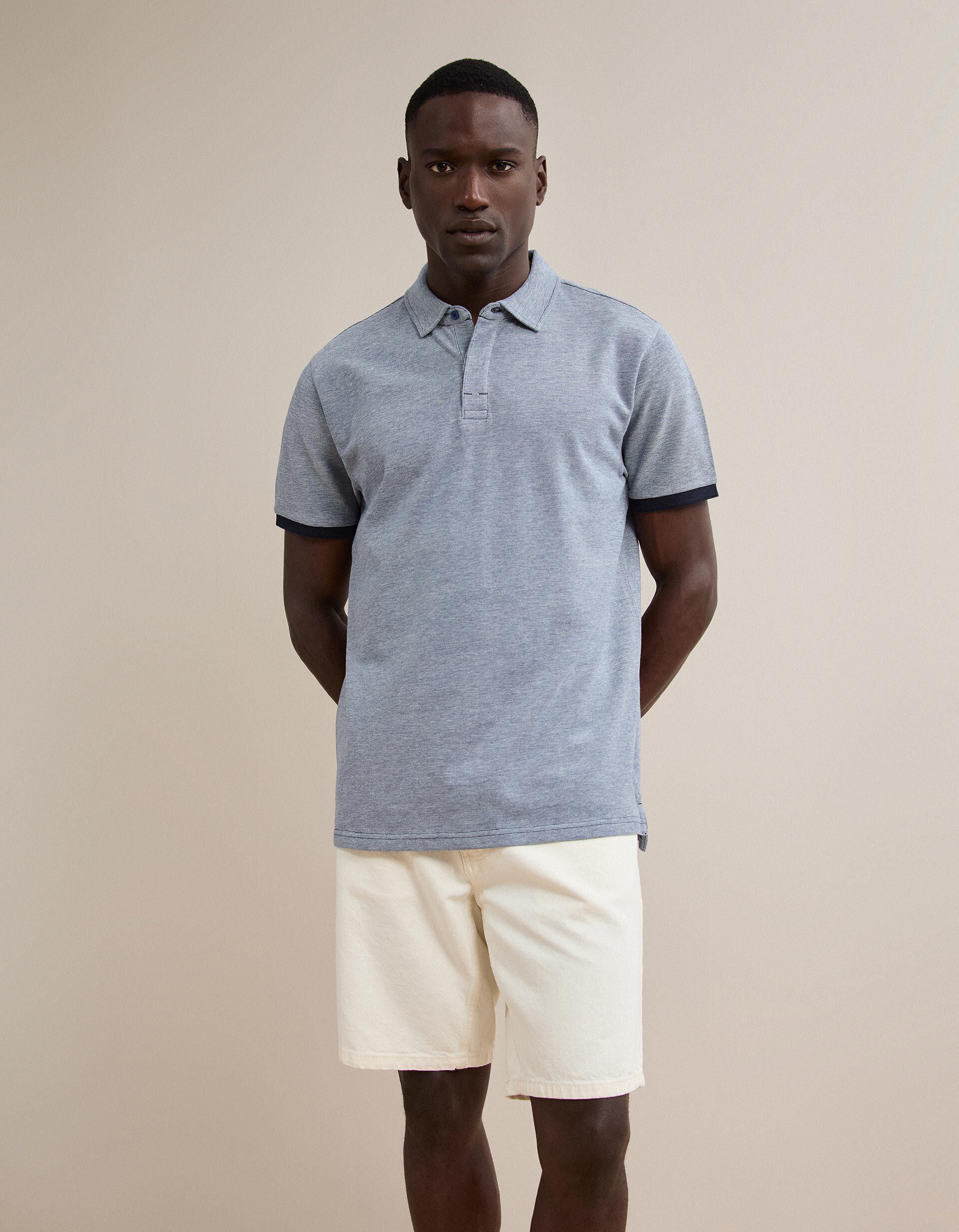 Comprar Online Polo Oxford Piquet, Homem, Azul