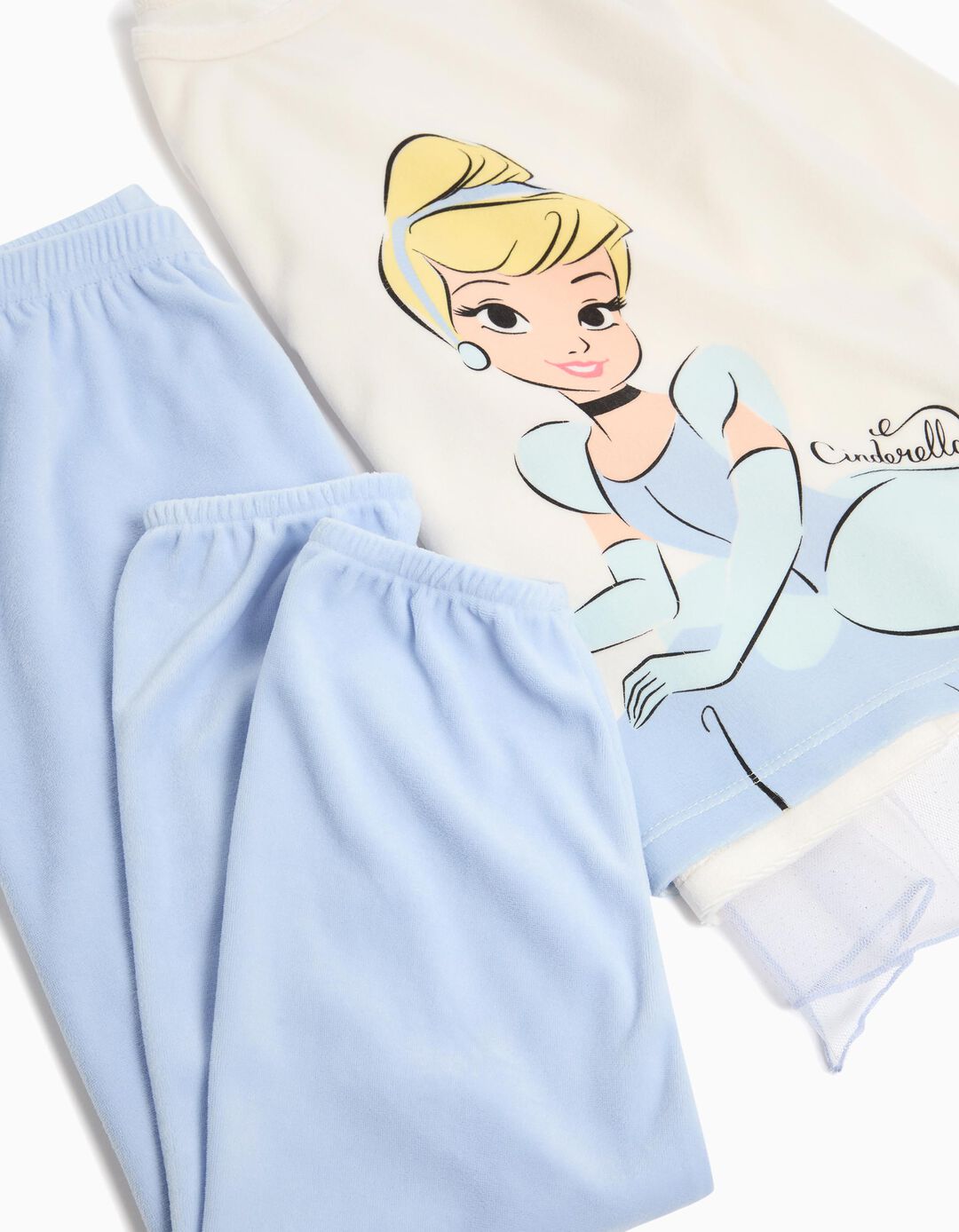 Pijama de Veludo 'Disney', Menina, Bege Claro