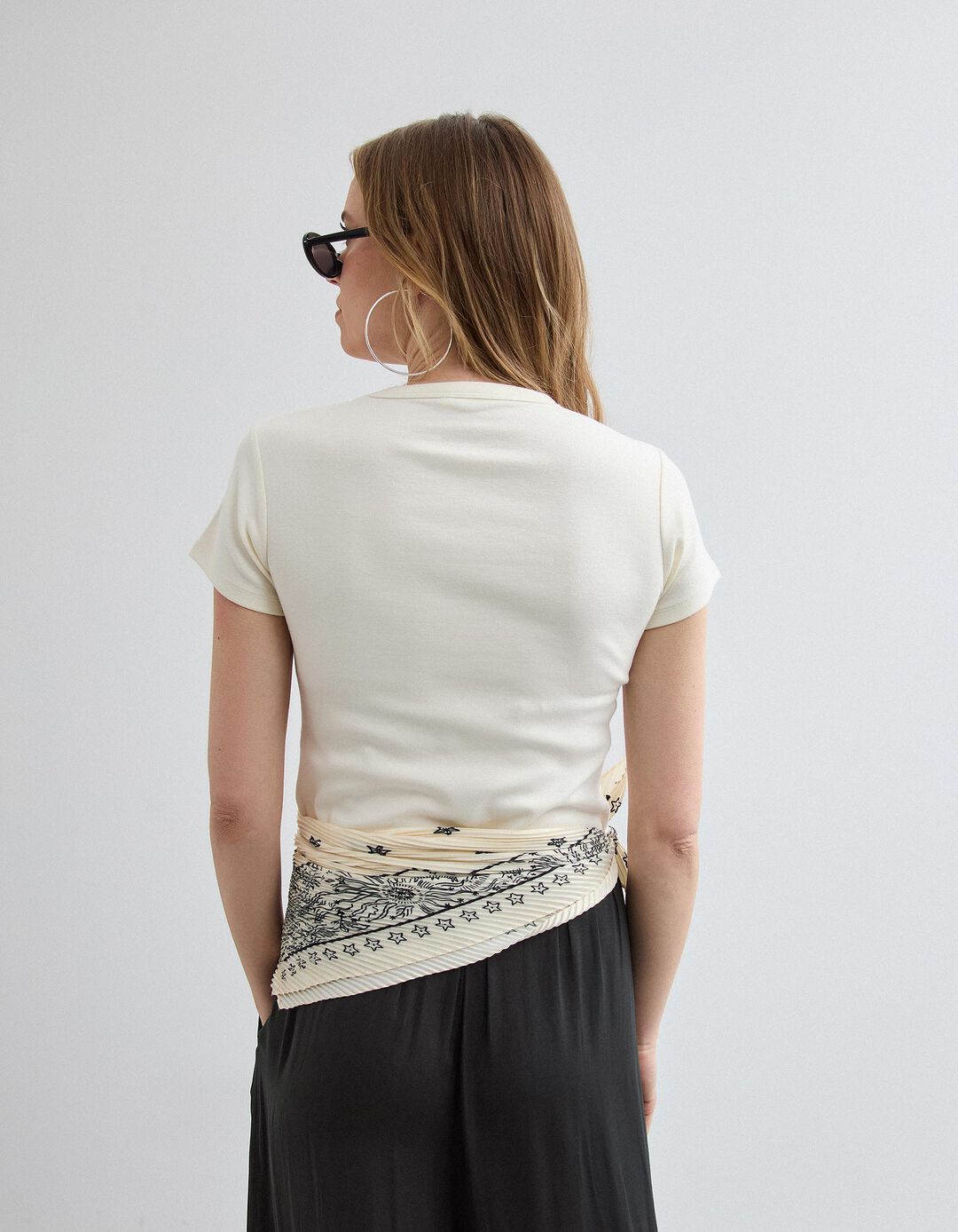 T-shirt Modal, Mulher, Bege Claro
