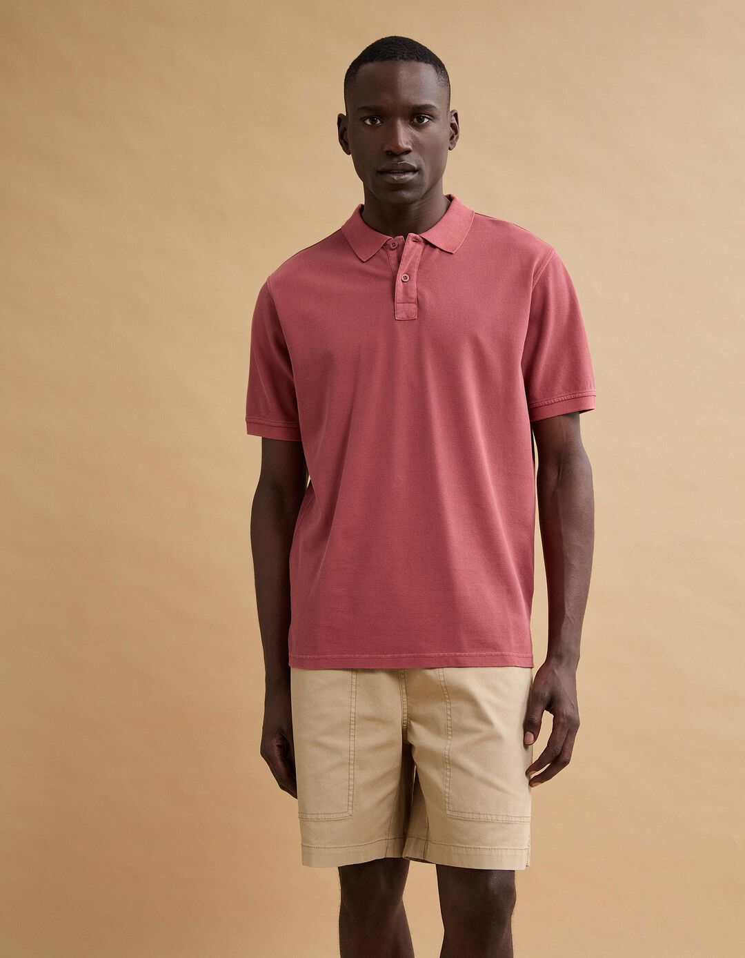 Polo Piquet, Homem, Rosa