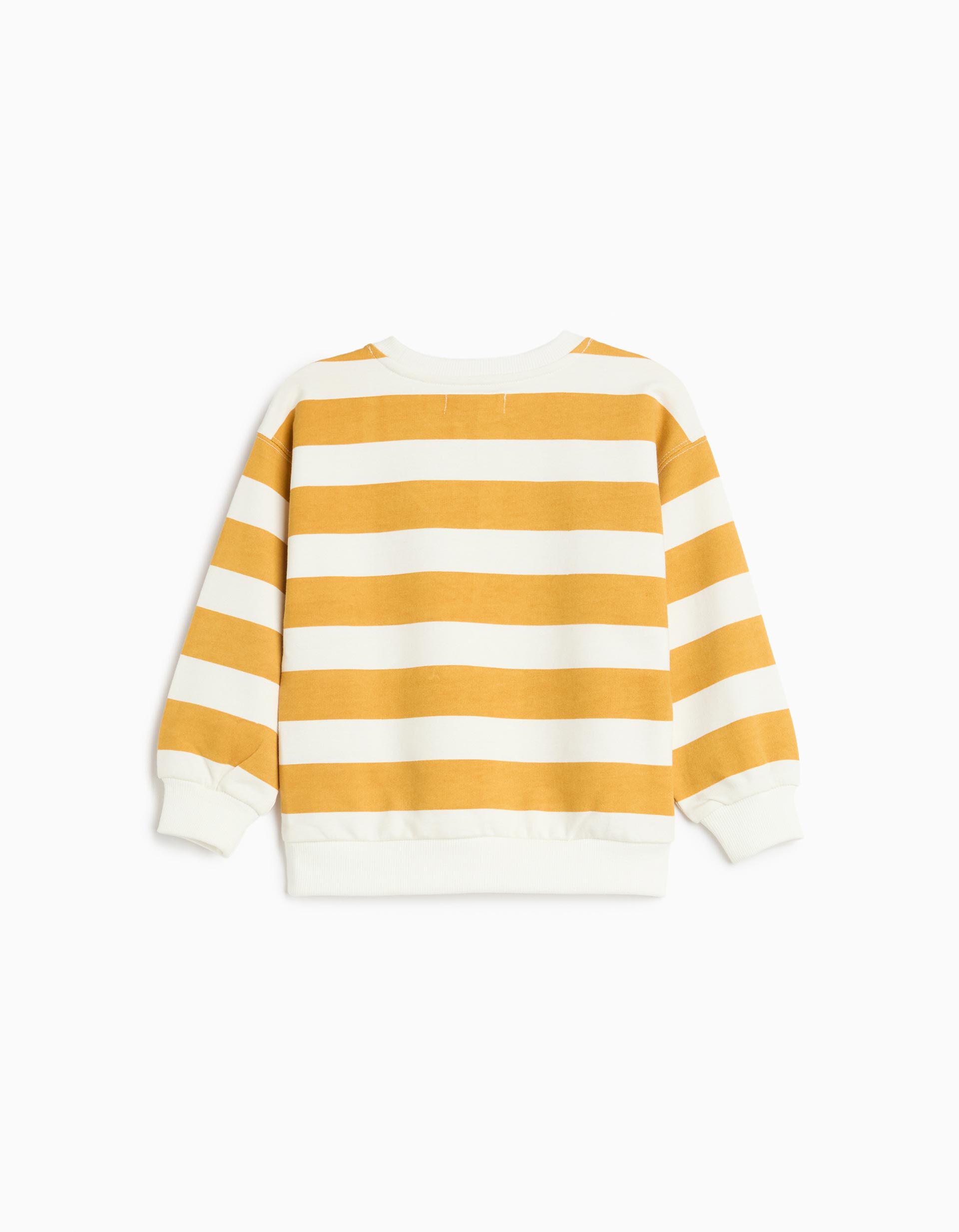 Comprar Online Sweatshirt De Felpa &Agrave;s Riscas, Menino, Amarelo Escuro