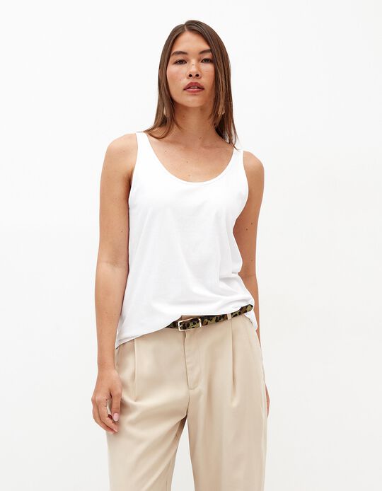 Comprar Online Top Básico, Mulher, Branco