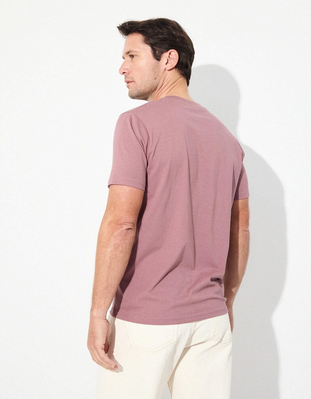 T-shirt Jersey, Homem, Rosa Escuro