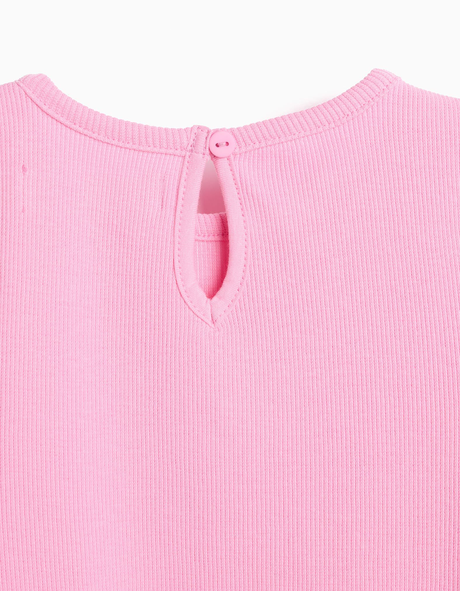 Comprar Online T-shirt Bordado Flor, Menina, Rosa