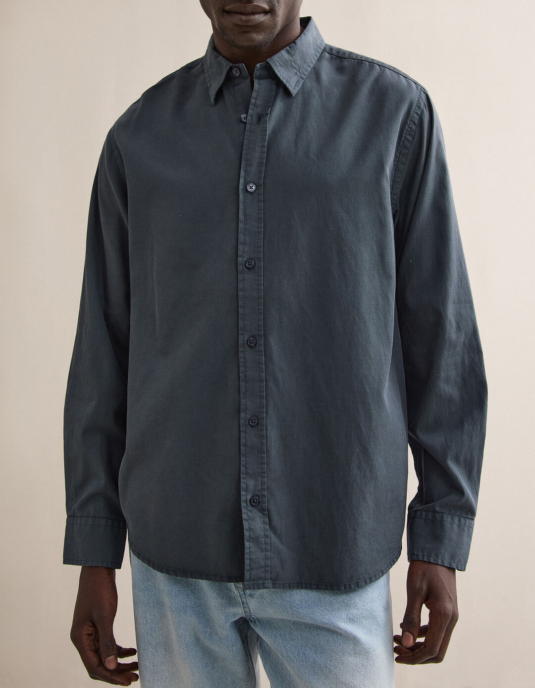 Camisa Liocel, Homem, Azul Escuro