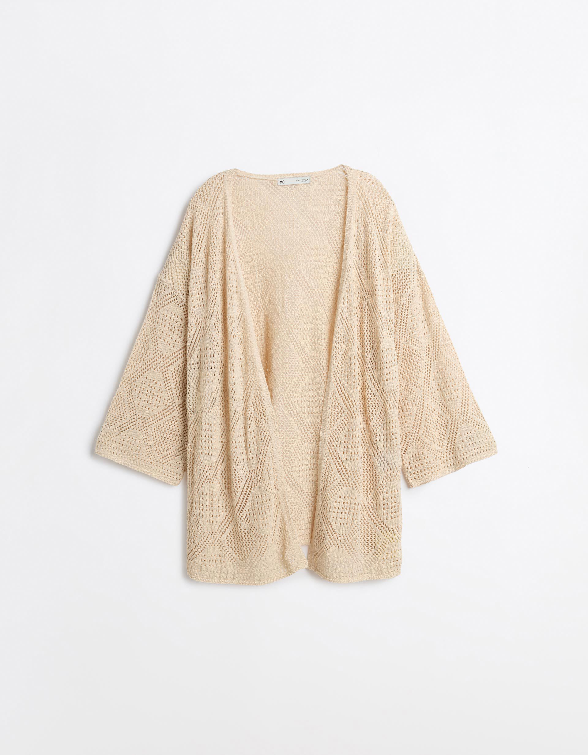 Comprar Online Casaco Kimono, Mulher, Bege Claro