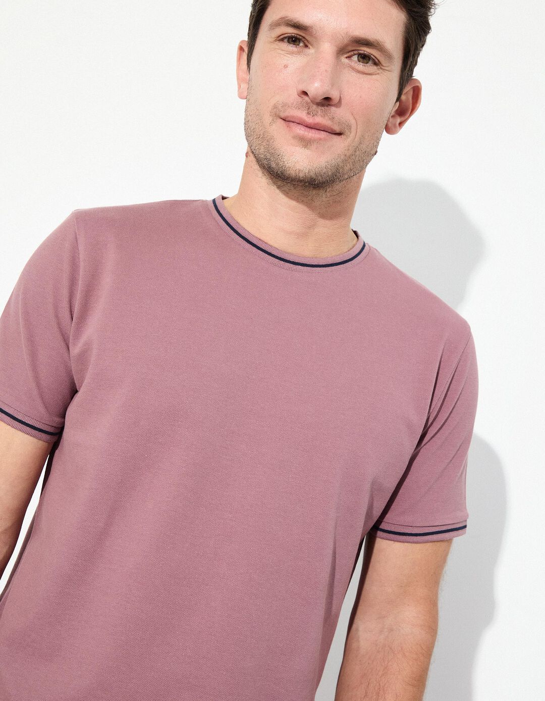 T-shirt Jersey, Homem, Rosa Escuro 