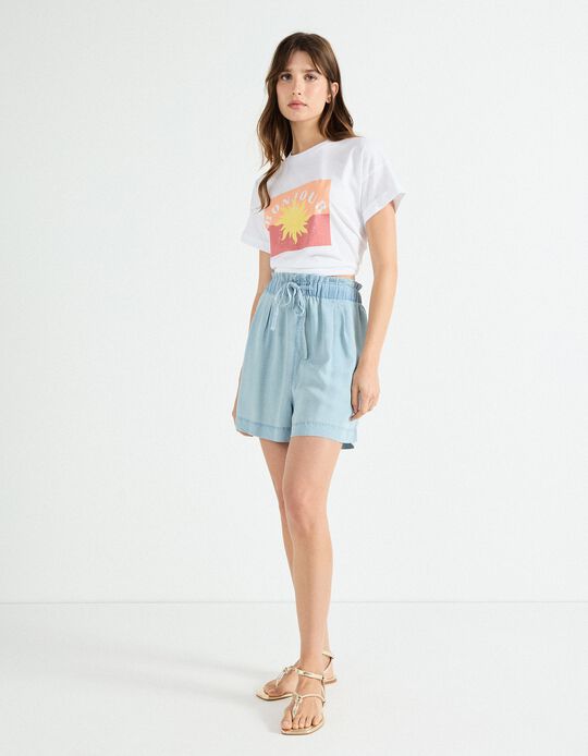 Comprar Online Calções Liocel, Mulher, Azul Claro 