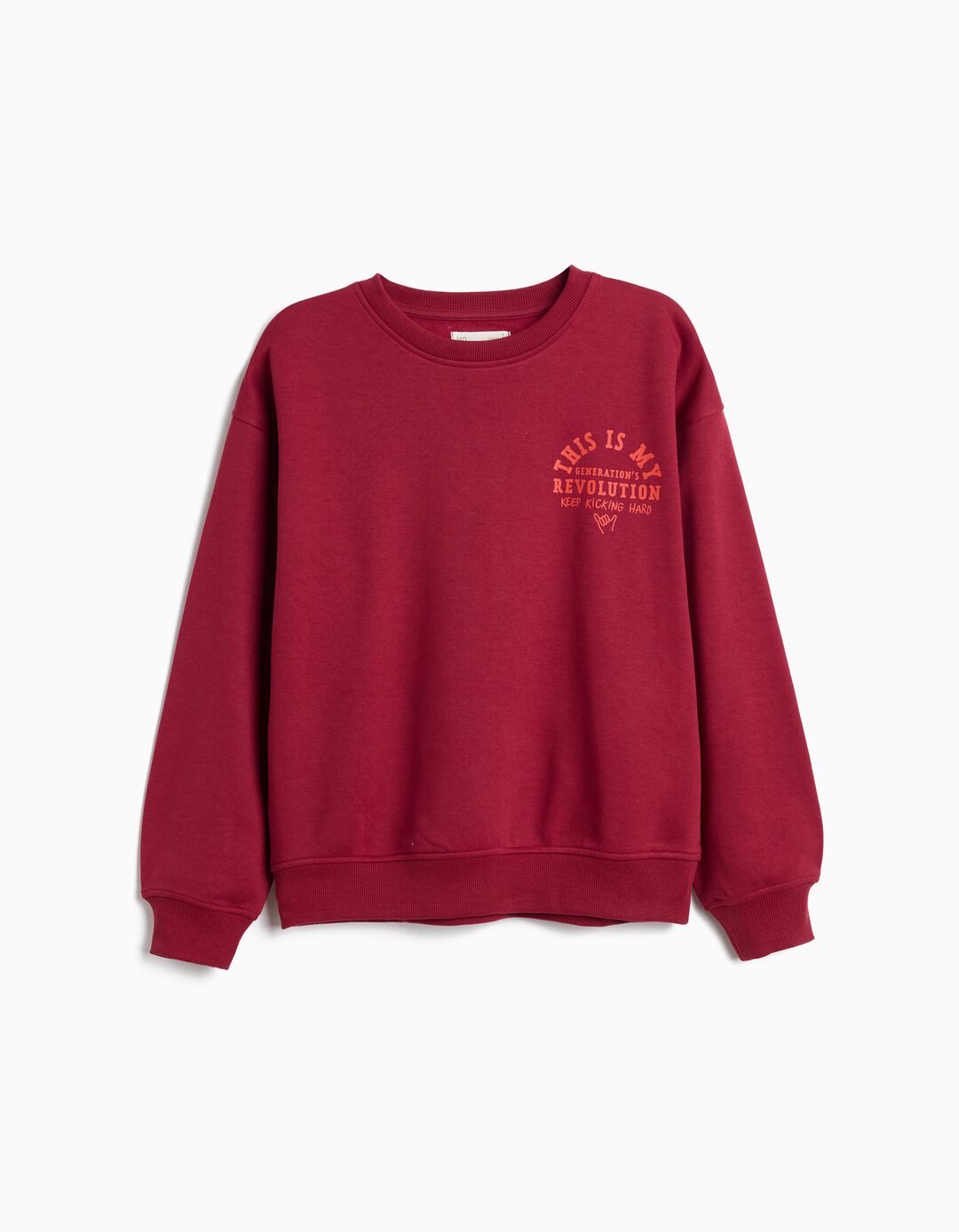 Sweathirt Estampada, Menino, Vermelho