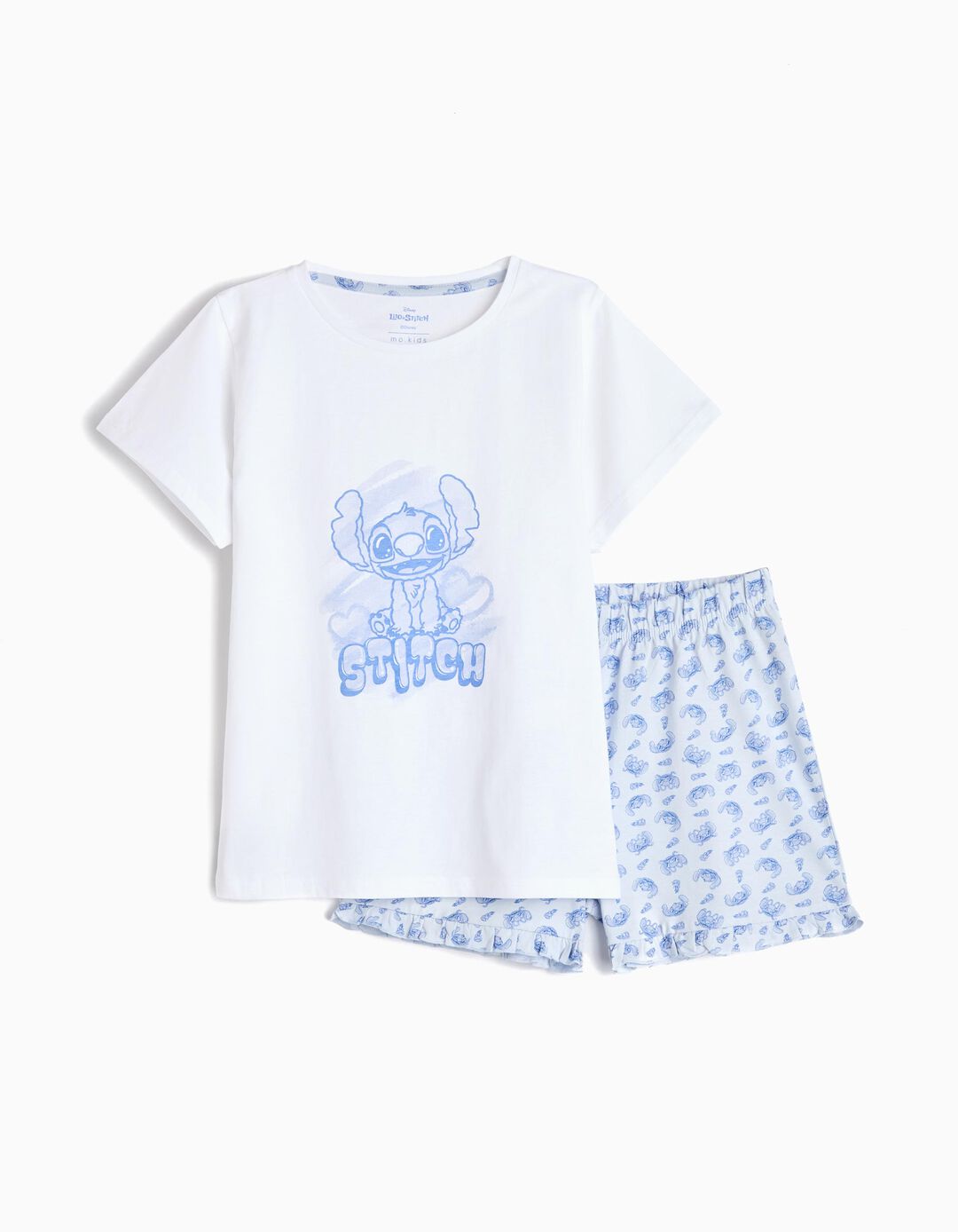 Pijama Jersey 'Lilo e Stitch', Menina, Branco