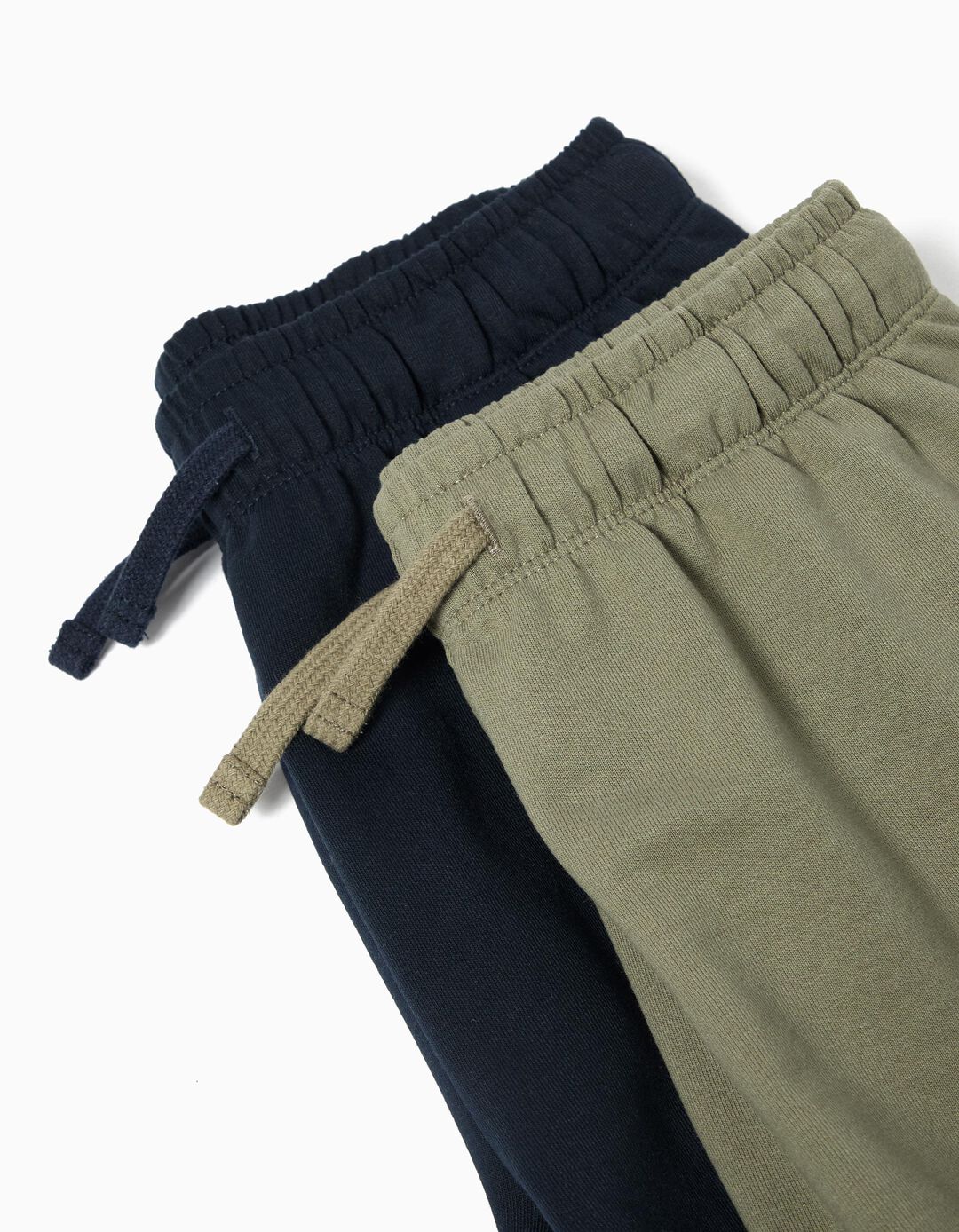 Pack 2 Calções Fleece, Menino, Verde Escuro
