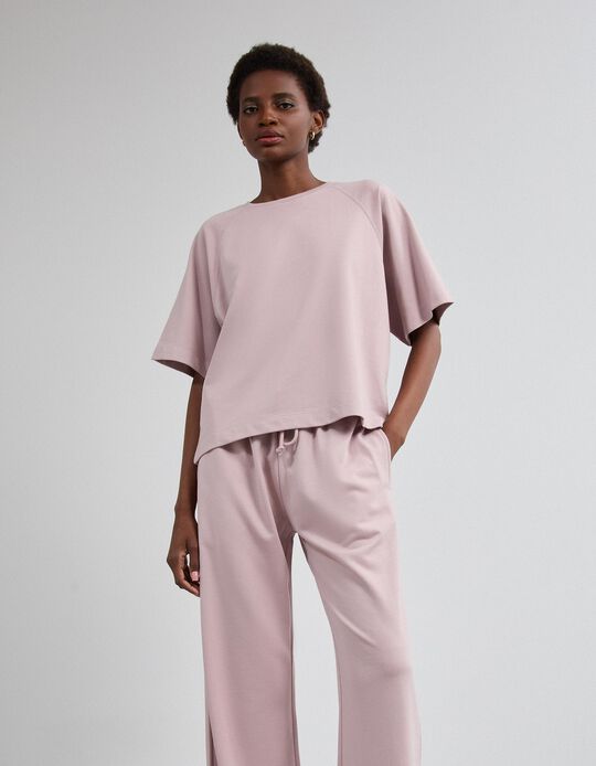 Comprar Online T-shirt De Manga Curta, Mulher, Rosa