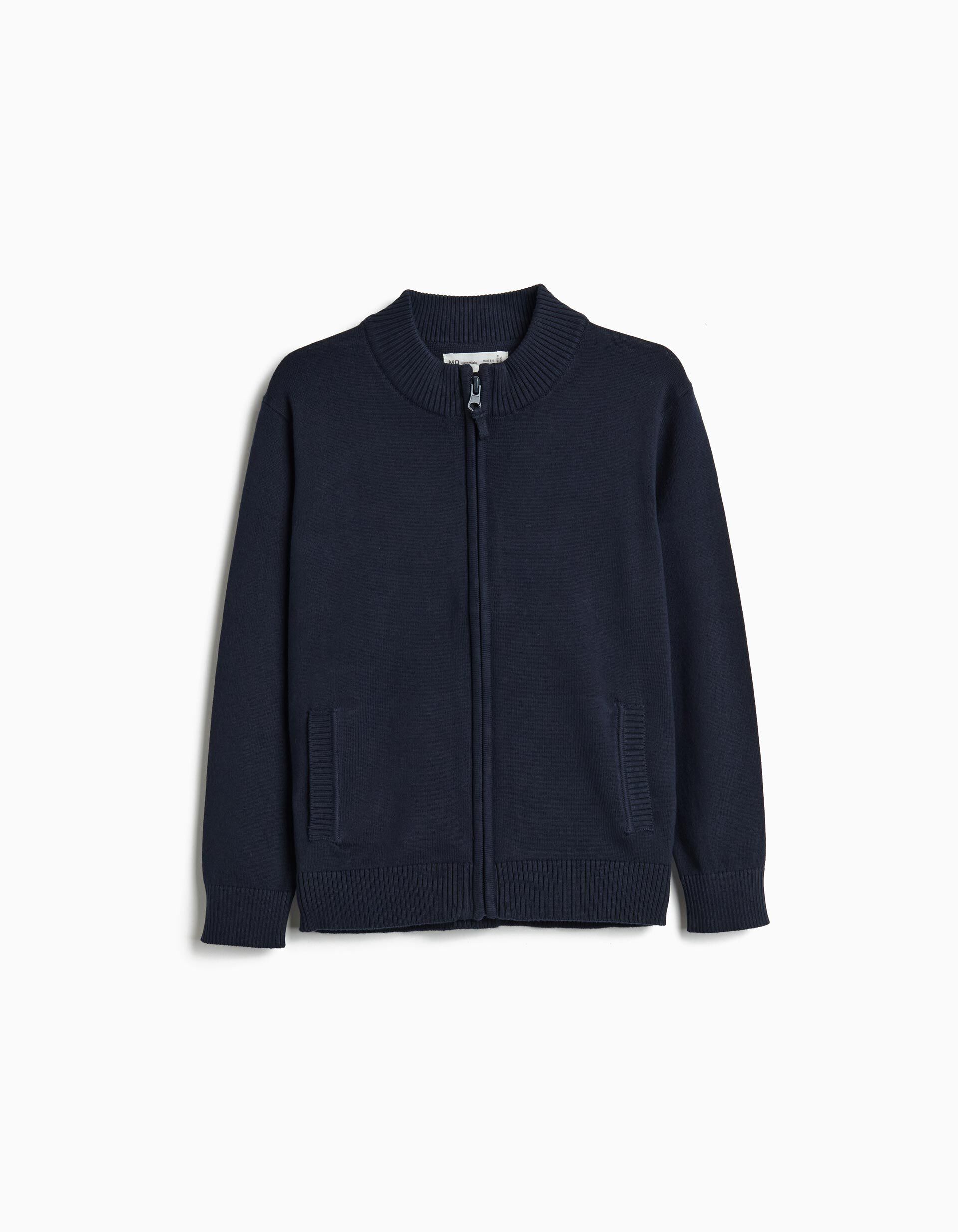 Comprar Online Casaco De Malha, Menino, Azul Escuro