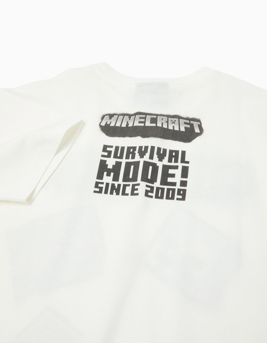 T-shirt Manga Curta 'Minecraft', Menino, Branco