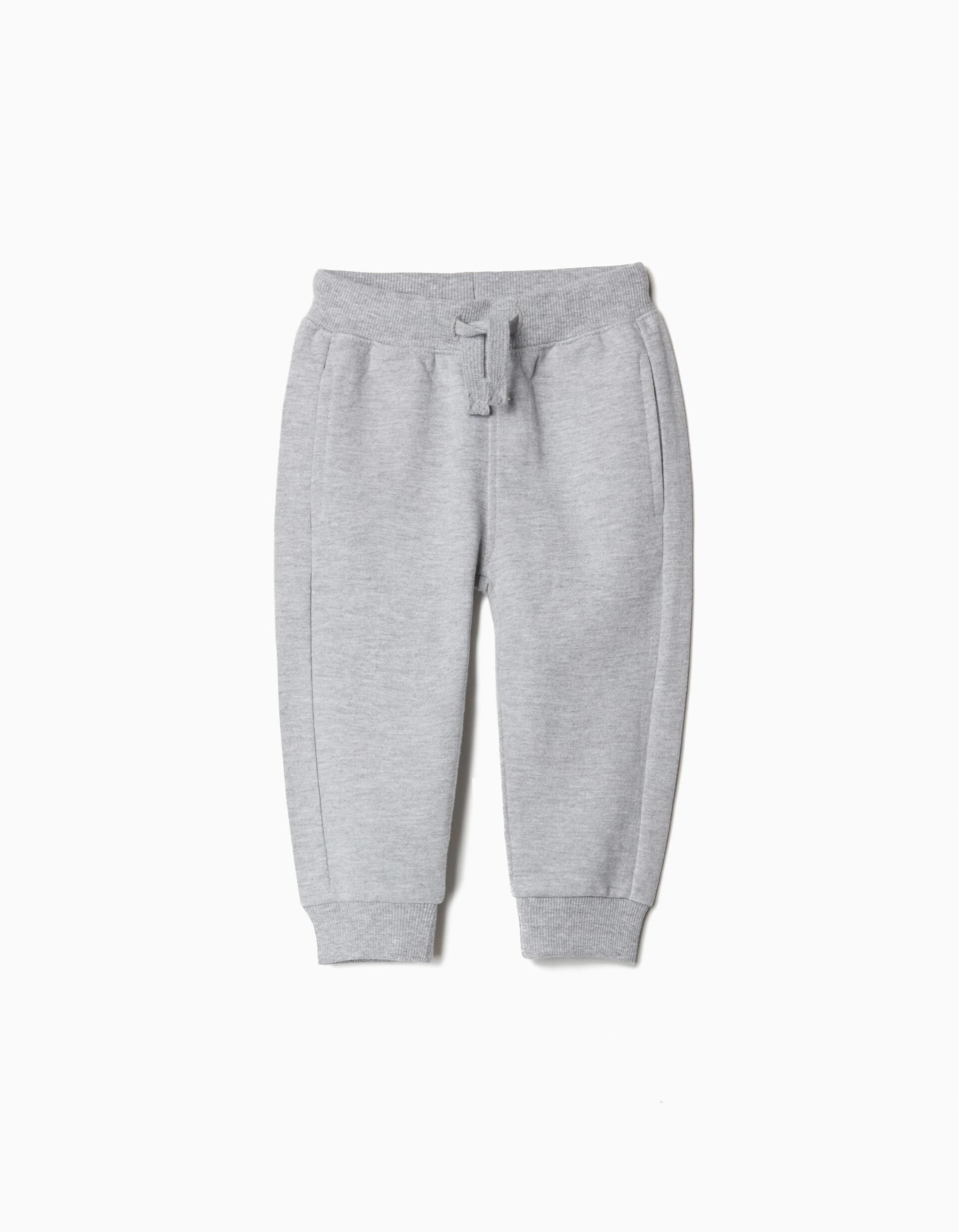 Comprar Online Cal&ccedil;as de Felpa, Menino, Cinzento Claro