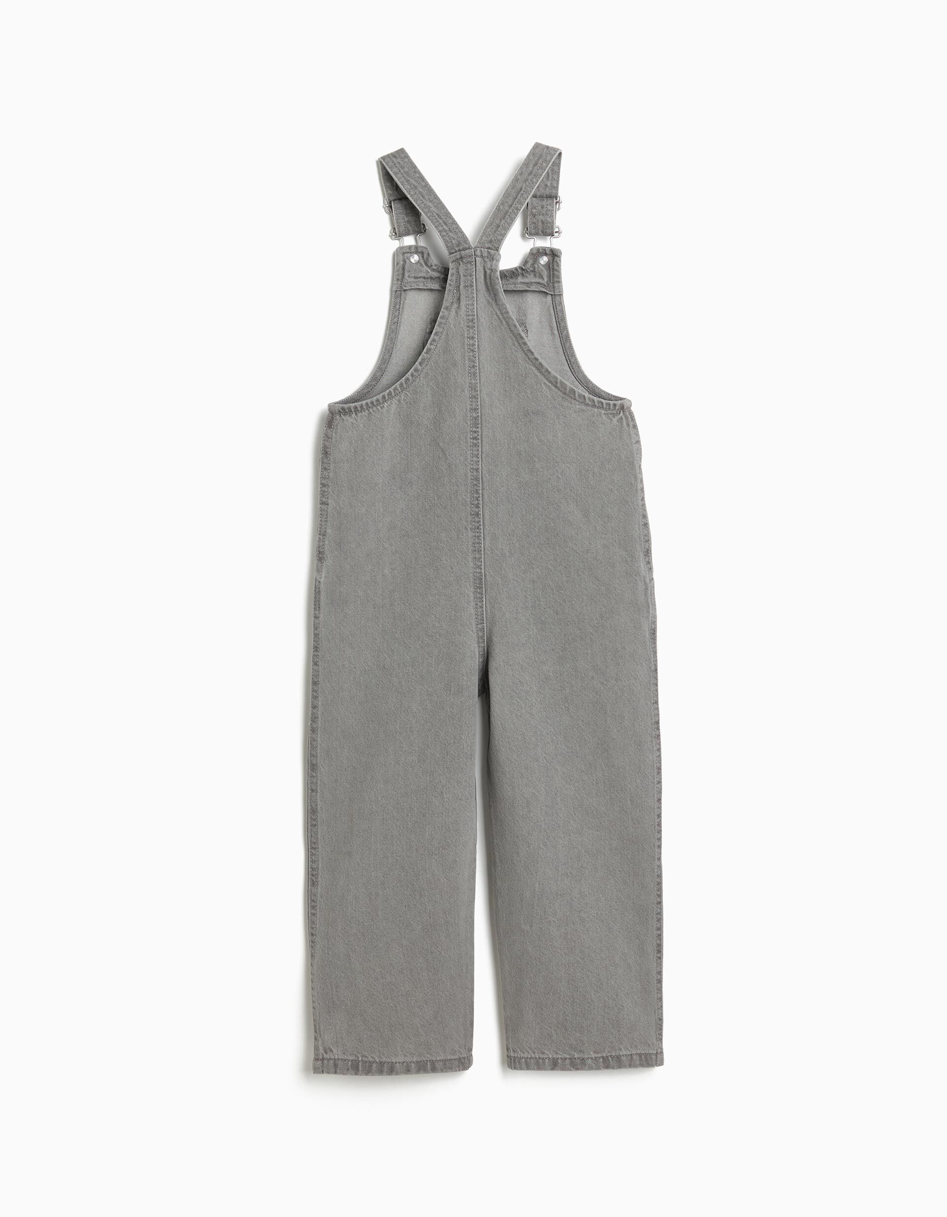 Comprar Online Jardineiras de Ganga, Menina, Cinzento