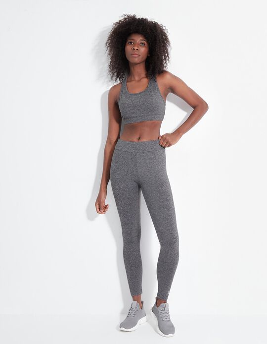 Comprar Online Leggings de Desporto, Mulher, Cinzento Escuro