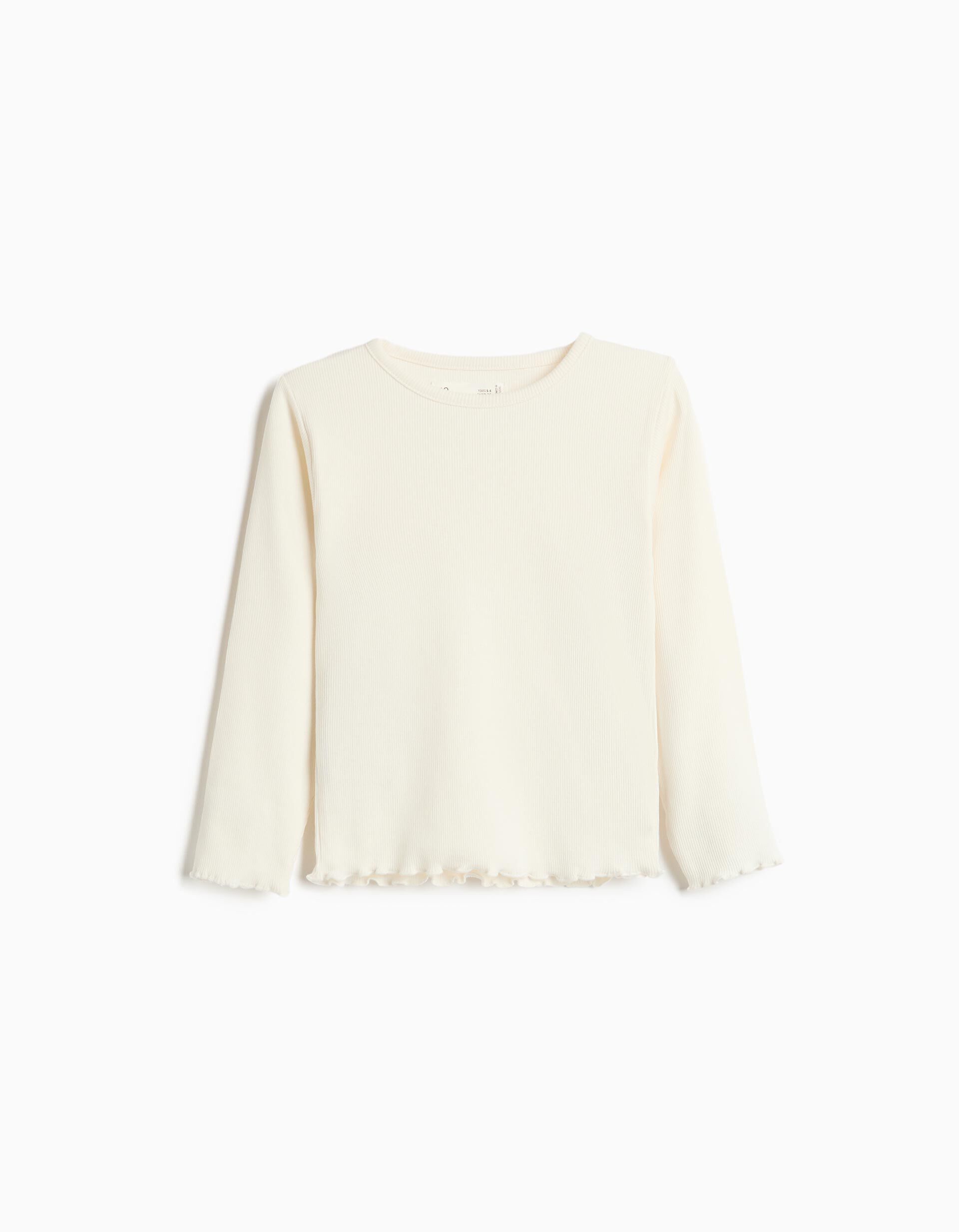 Comprar Online Camisola De Manga Comprida, Menina, Branco