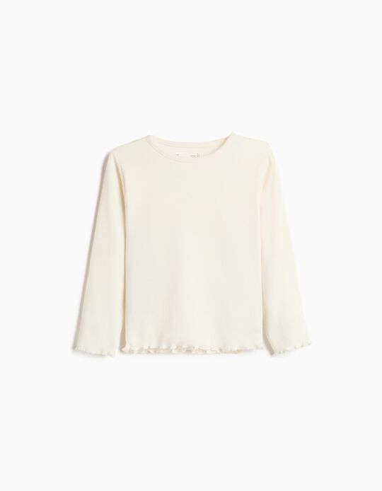 Comprar Online Camisola De Manga Comprida, Menina, Branco