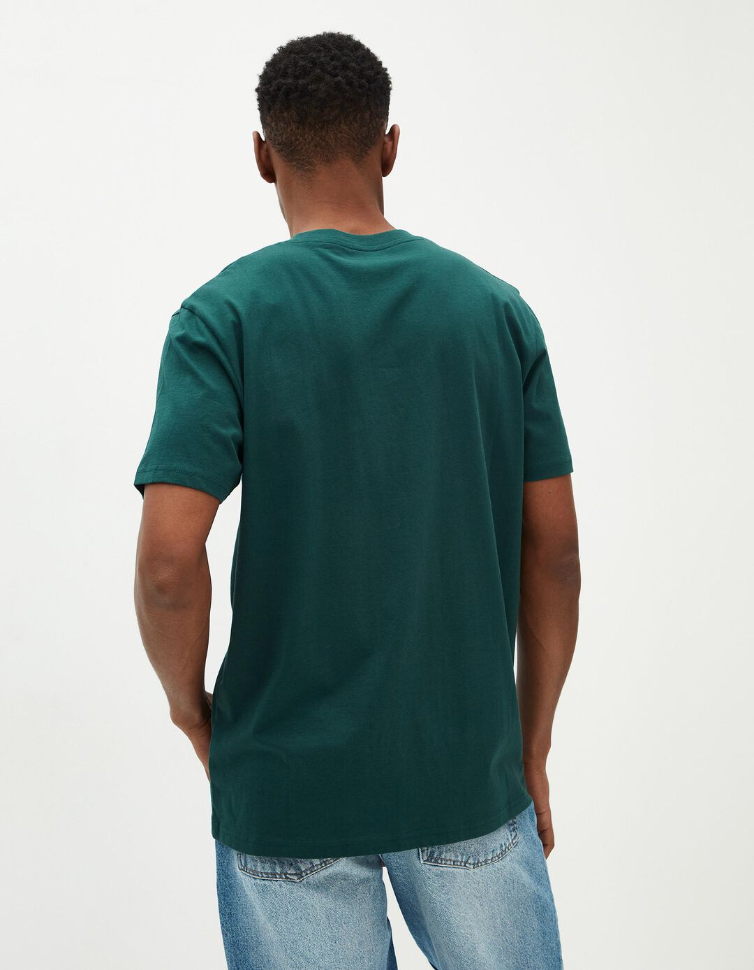 T-shirt, Homem, Verde Escuro