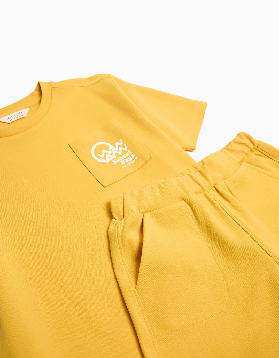 Conjunto T-Shirt e Calções, Menino, Amarelo