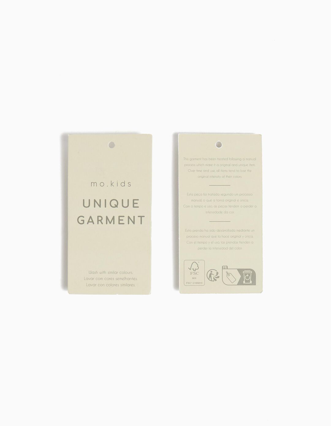 Calções de Ganga Paperbag, Menina, Branco