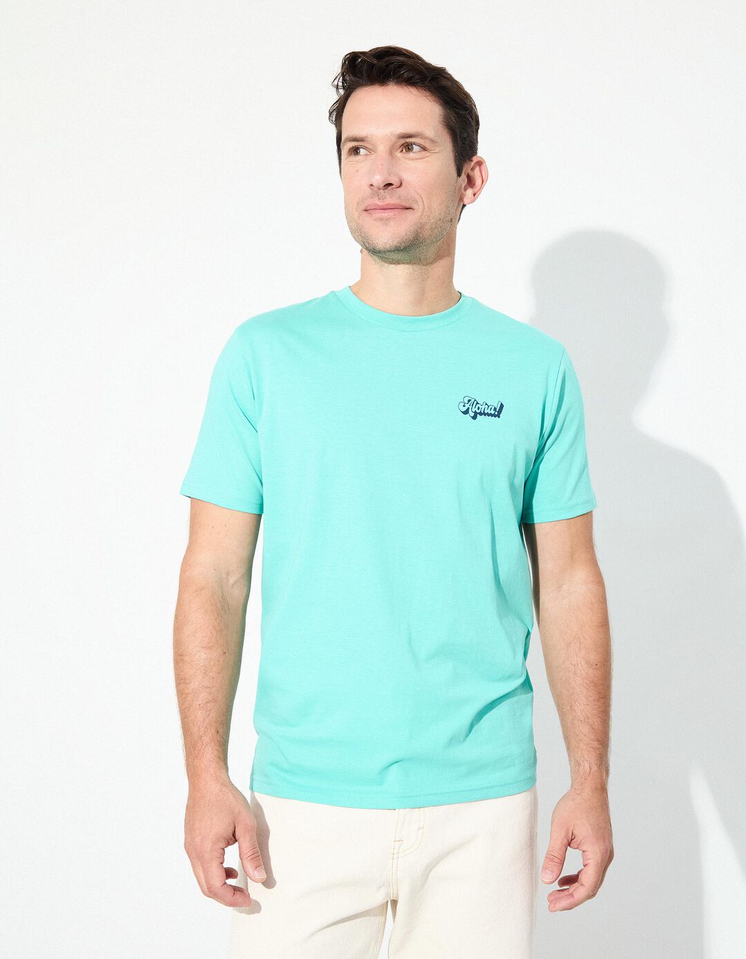 T-shirt Jersey, Homem, Azul Claro 