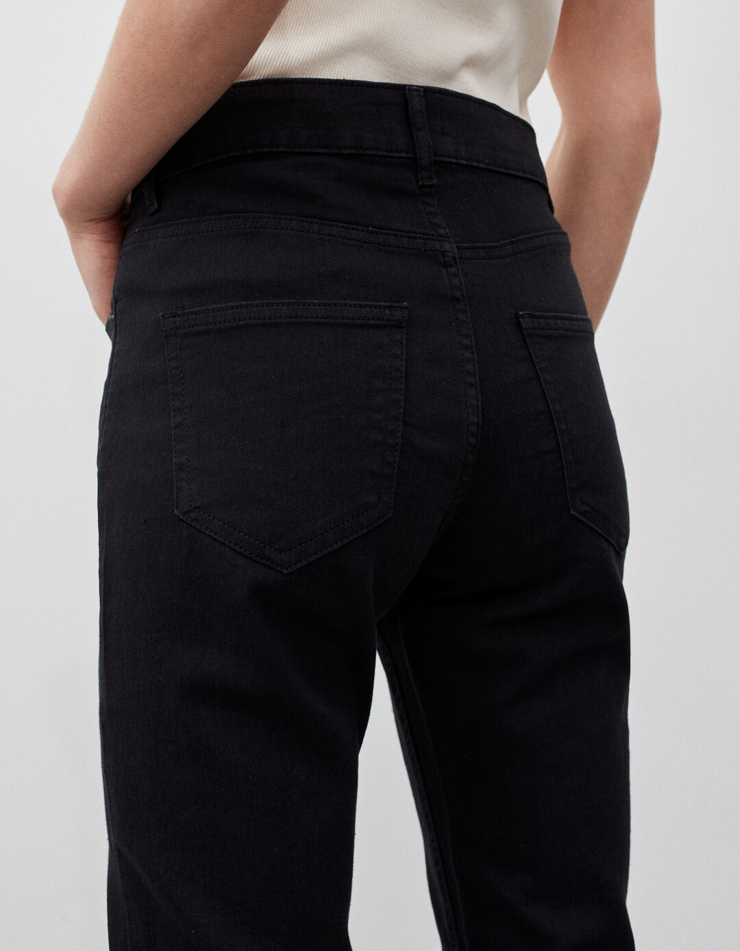 Jeans Slim Fit, Mulher, Preto