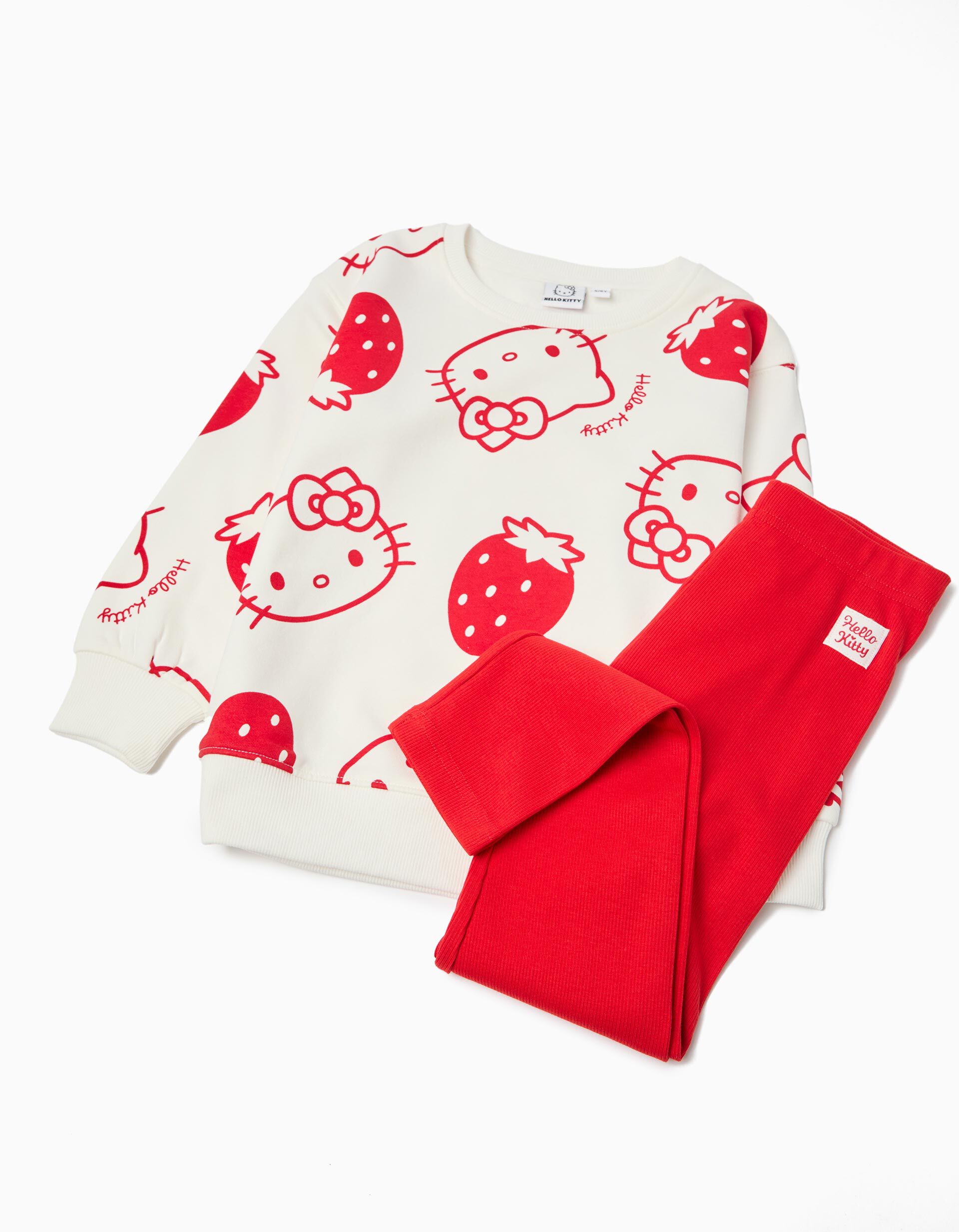 Comprar Online Conjunto Sweatshirt e Leggings 'Hello Kitty', Menina, Vermelho