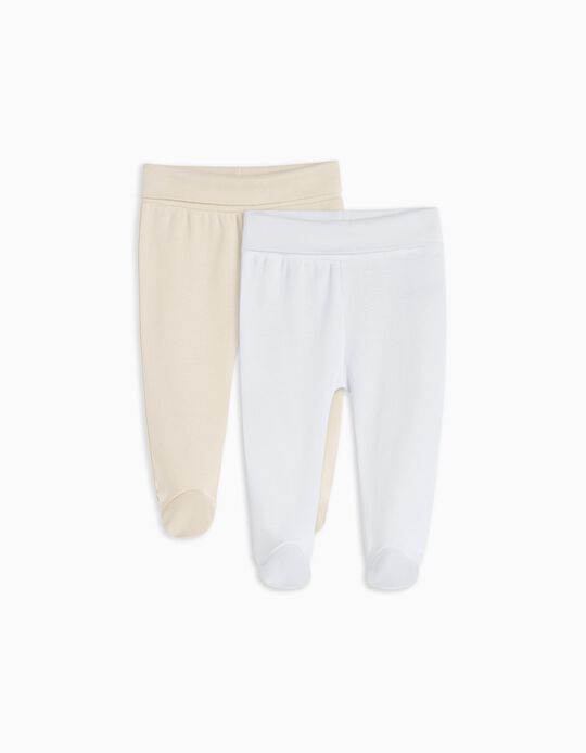 Comprar Online Pack 2 Calças com Pés, Bebé, Multicor