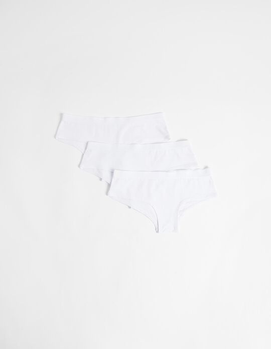 Comprar Online Pack 3 Cuecas Hipster, Mulher, Branco