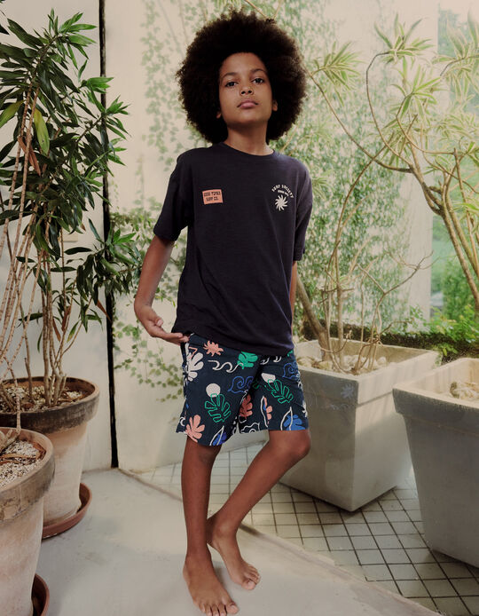Comprar Online T-shirt com Estampado, Menino, Azul Escuro