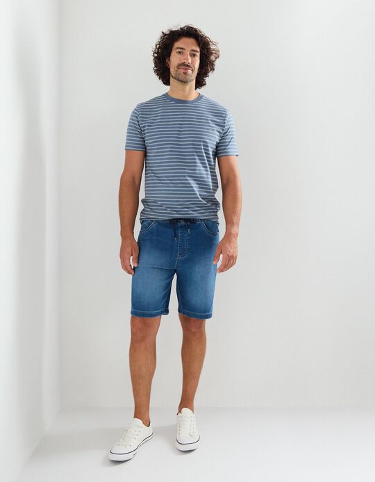 Comprar Online Calções de Ganga, Homem, Azul