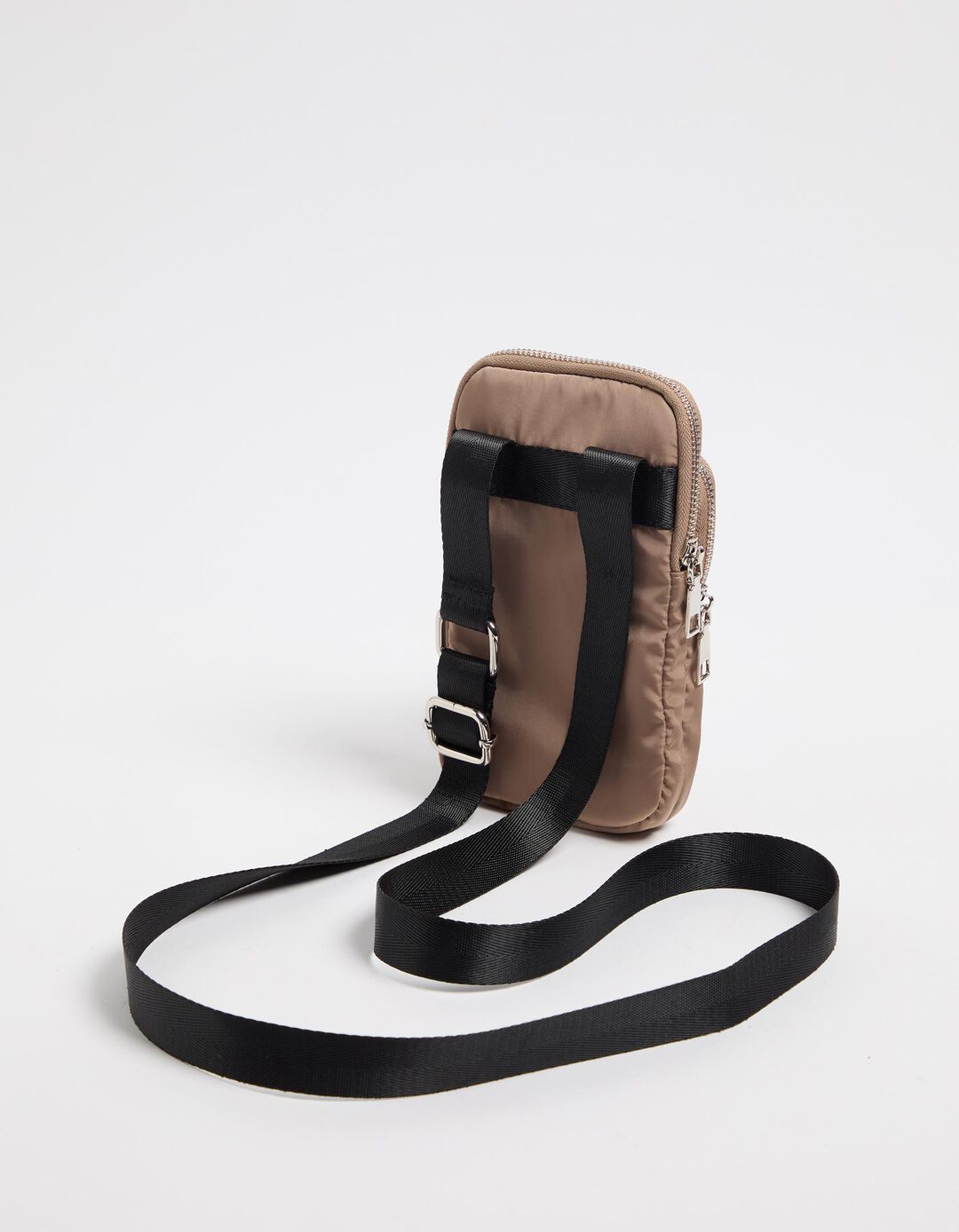Bolsa para Telemóvel Nylon, Mulher, Bege