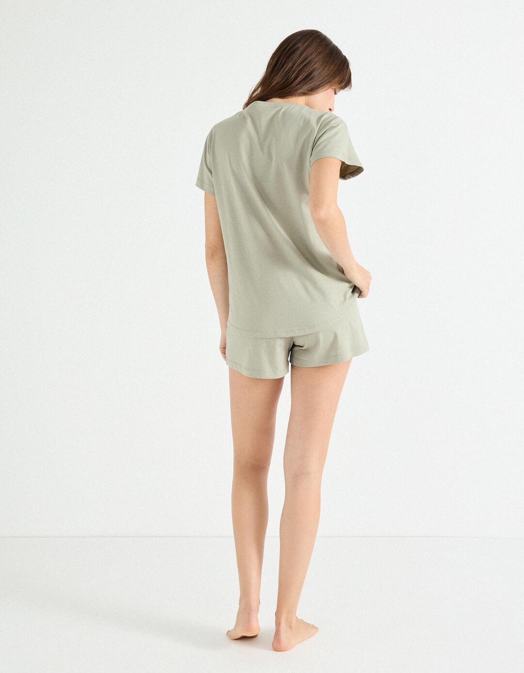 Pijama Jersey, Mulher, Cinzento Claro 