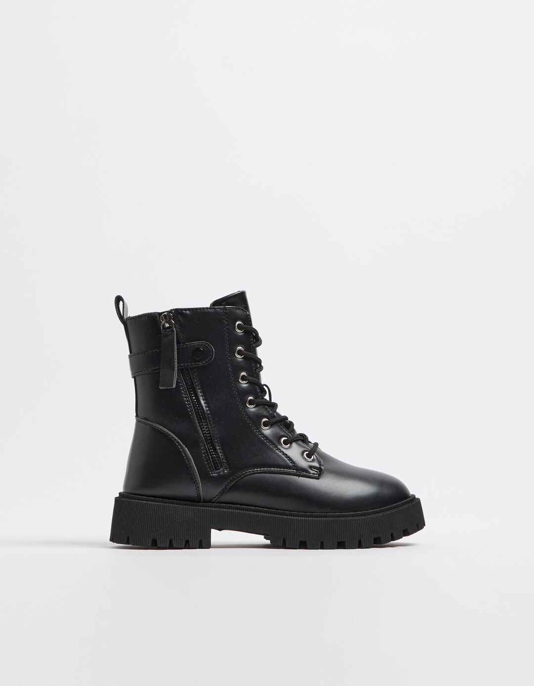 Botas Cordões, Mulher, Preto