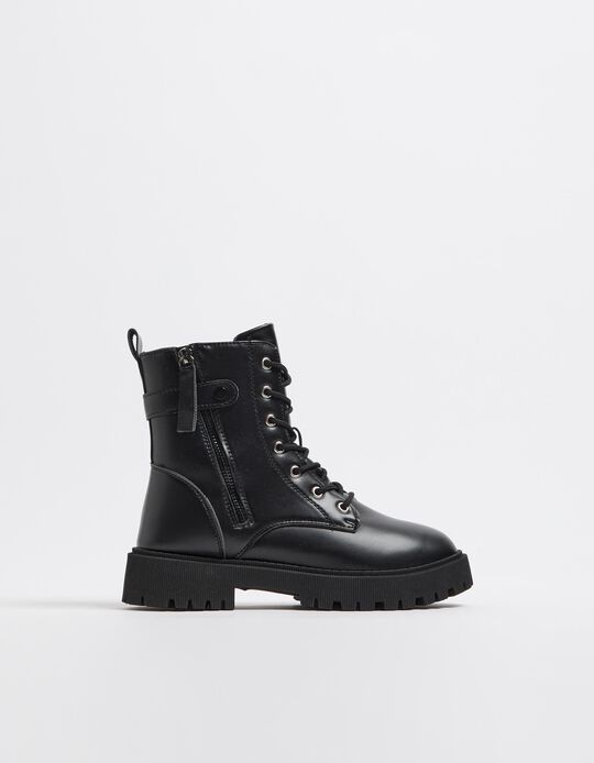 Comprar Online Botas Cordões, Mulher, Preto