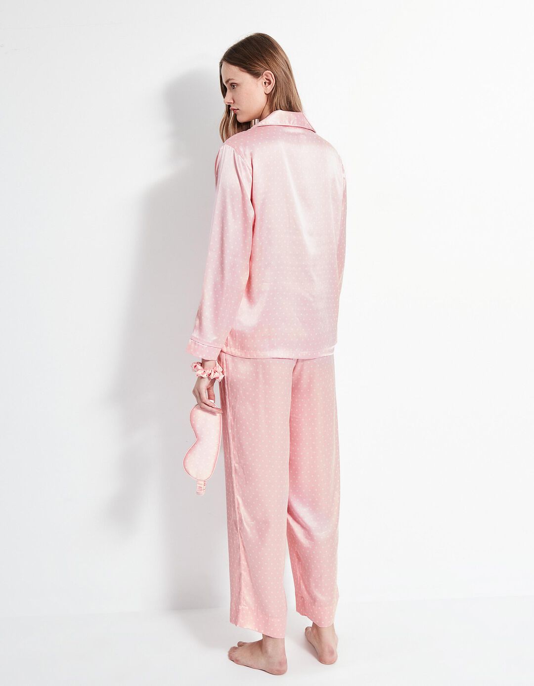 Pijama Acetinado 'Dia dos Namorados', Mulher, Rosa Claro