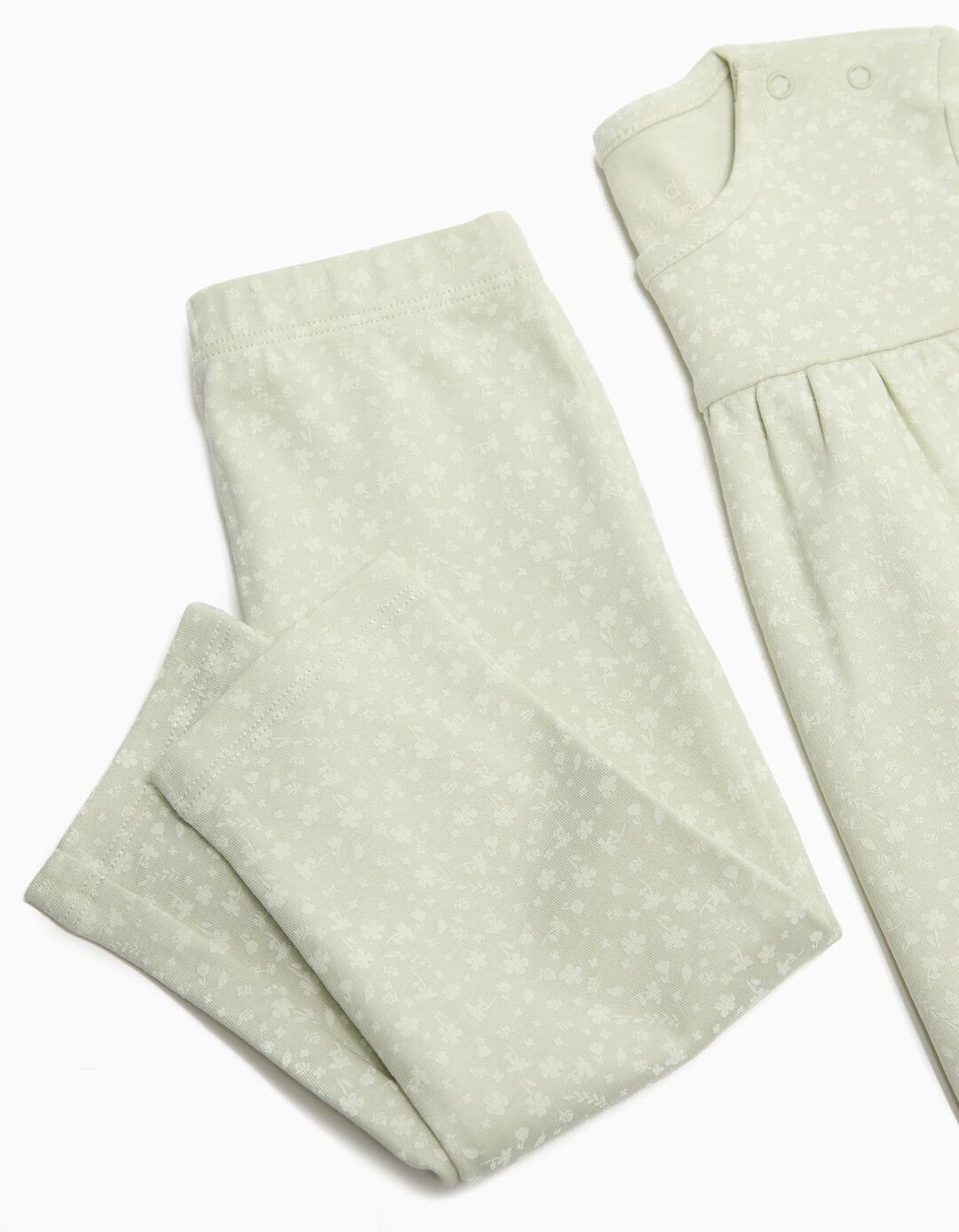Pijama, Recém-Nascido, Verde Claro 