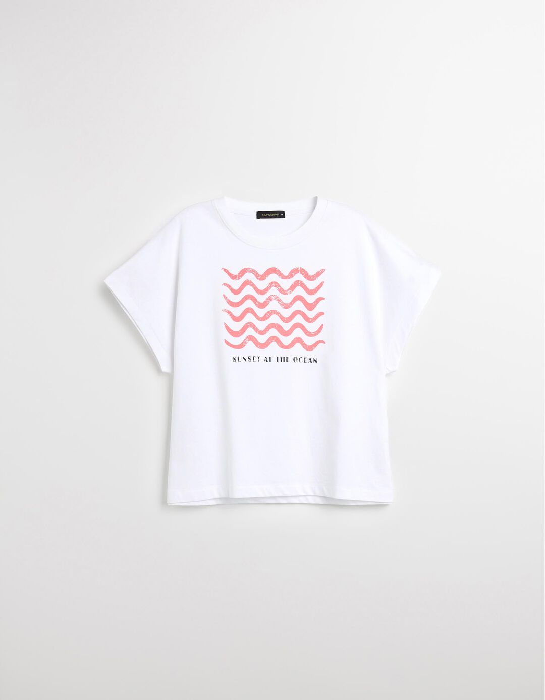 T-shirt Print, Mulher, Branco