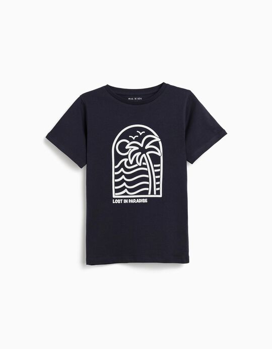 Comprar Online T-shirt Print, Menino, Azul Escuro