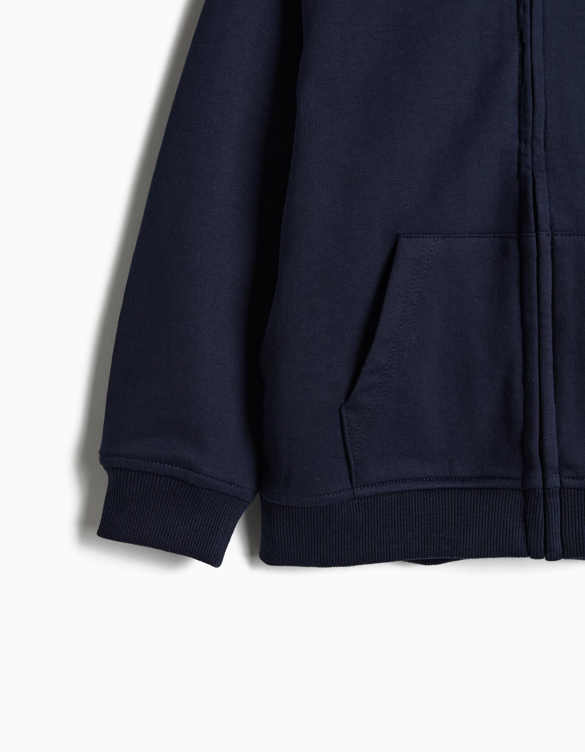 Comprar Online Casaco De Felpa Com Capuz, Menino, Azul Escuro