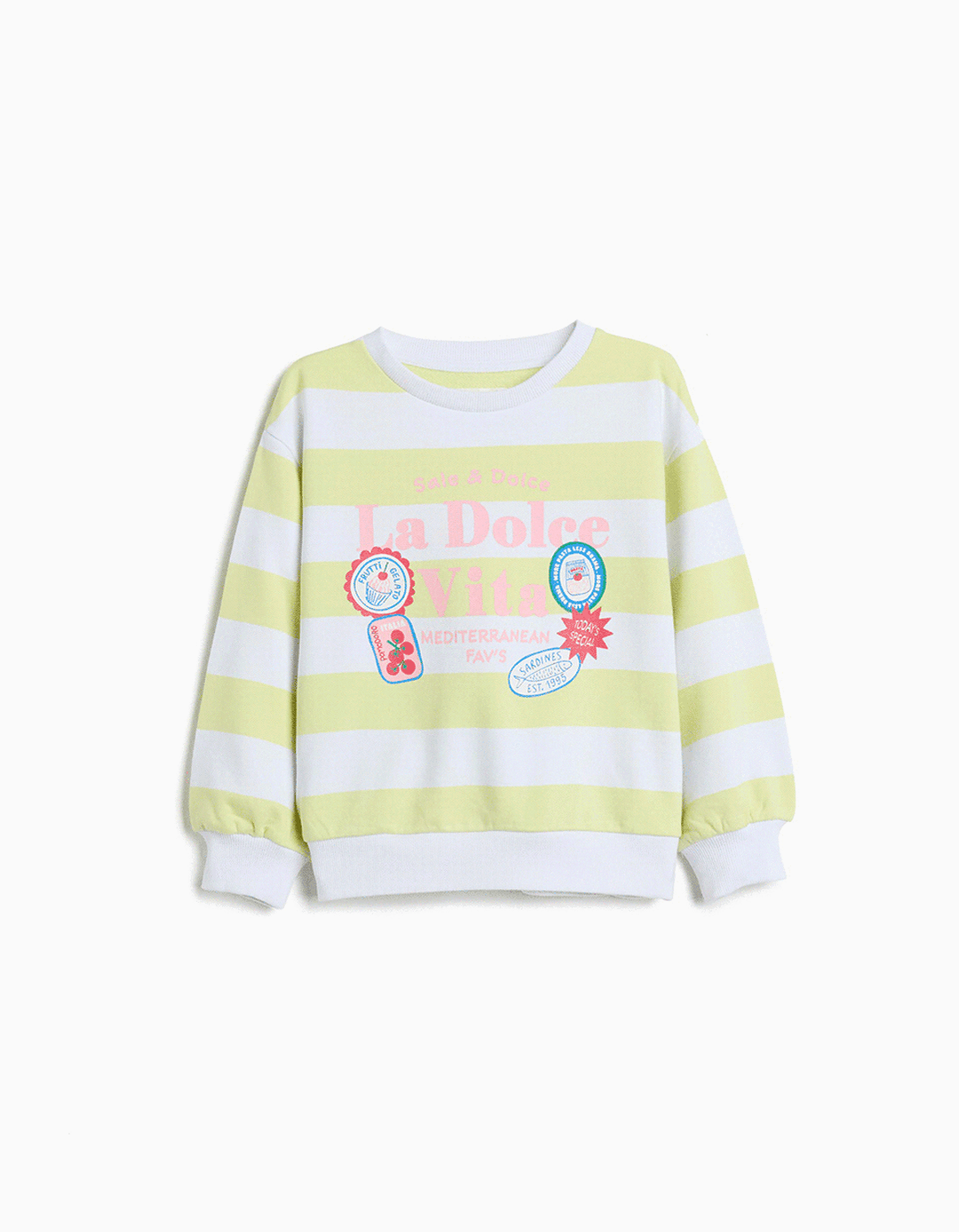Sweatshirt, Menina, Amarelo Claro